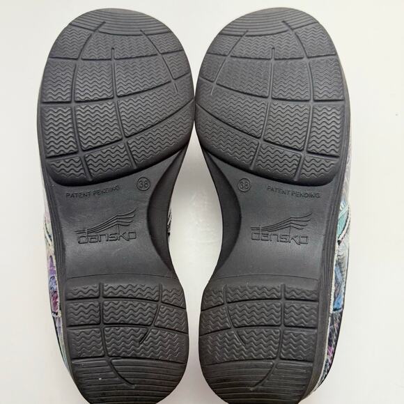 Dansko LT Pro Tooled Watercolor Clogs, Women's Size 38 / US Size 7.5 - 8 - Picture 10 of 12